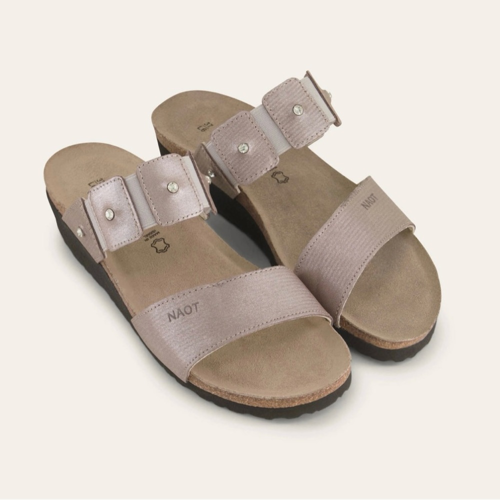 Naot Women's Silver Sandals, Ashley style 10/41
